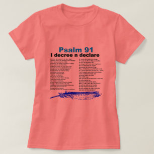 KristenT-tröja för Psalm 91 T Shirt