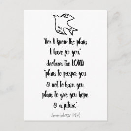 Kristet bibelcitat Inspirerande gratulationer Vykort