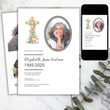 Kristet blomkors begravningsfoto
