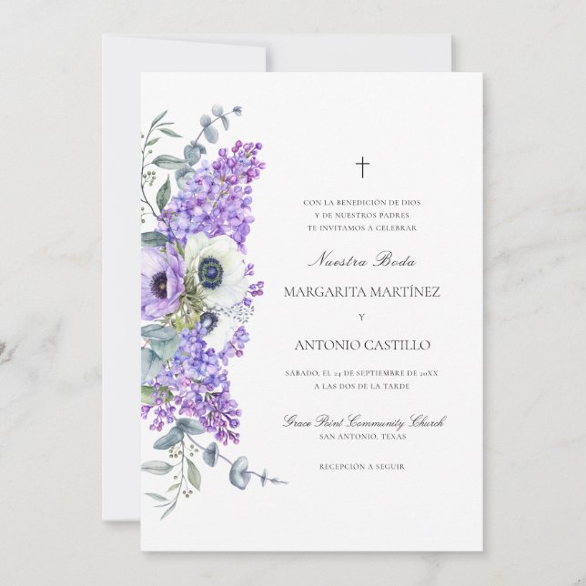 Kristet bröllopsinbjudande All in One Wedding Inbjudningar (Framsida)