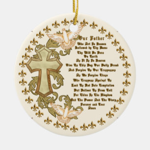 Kristet Fader vår-ornament Julgransprydnad Keramik