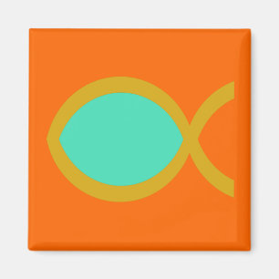 Kristet fisksymbol magnet