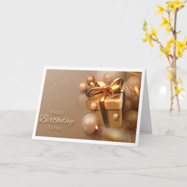 Kristet födelsedagskort kort (Gul blomma)