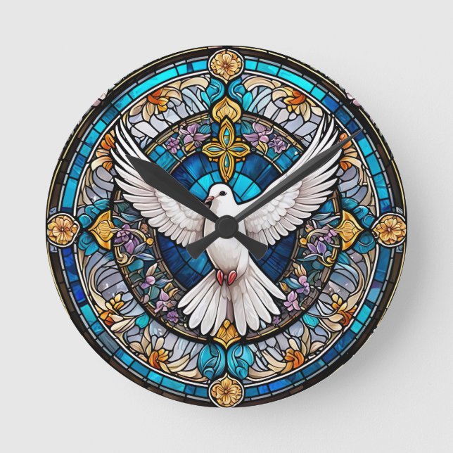 Kristet glas i Kor Rund Klocka (Framsida)