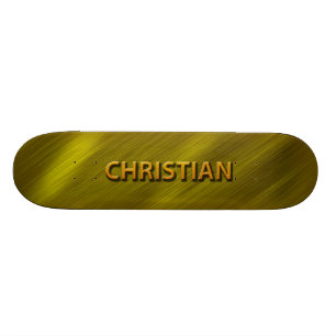 kristet guld- beställnings- skateboarddäck skateboard bräda 20 cm