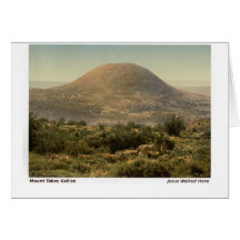 Kristet heligt land Jesus Mt Tabor Vintage Foto