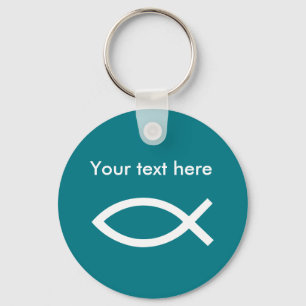 Kristet Ichthys symbol Nyckelring