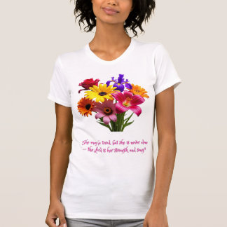 Kristet Inspirerande Blommigt Mor T-Shirt