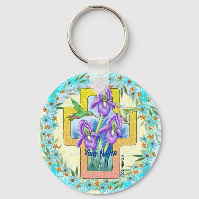 Kristet Iris-kors nyckelring (Framsida)