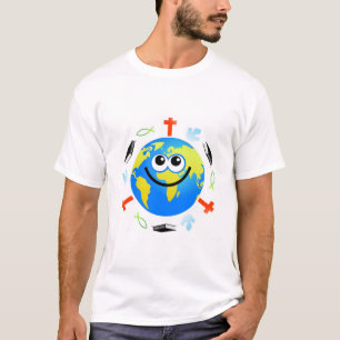 Kristet jordklot t-shirt