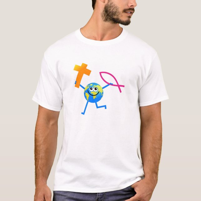 Kristet jordklot tee (Framsida)