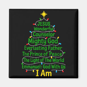 Kristet jul Jesus Bibeln Namn Xmas Träd Sh Magnet