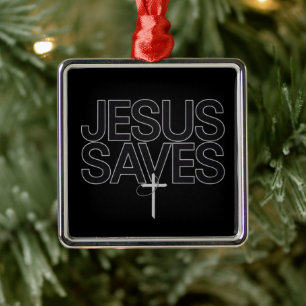 Kristet Julgåva Jesus Tro Bibelvers Julgransprydnad Metall