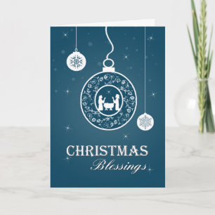 Kristet julkort för prydnadsföremål helgkort