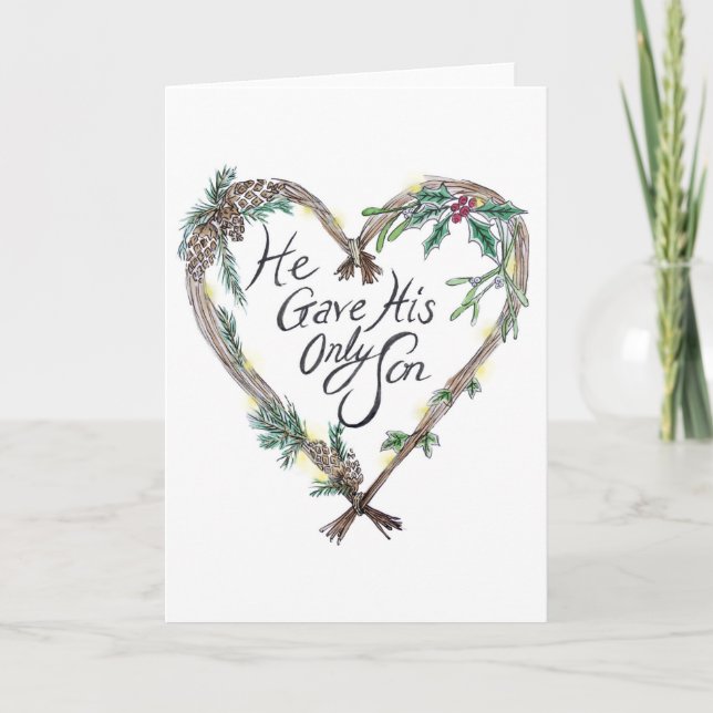 Kristet julkort helgkort (Framsida)