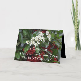 Kristet julkort med Gospel-meddelande Helgkort