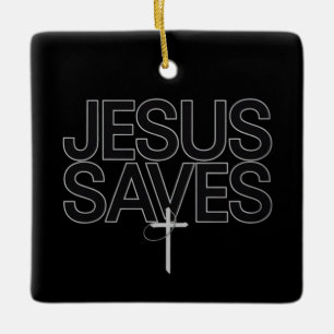 Kristet Julpresent Jesus Tro Bibelvers Julgransprydnad Keramik