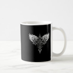 Kristet kors ängel religiöst kaffemugg