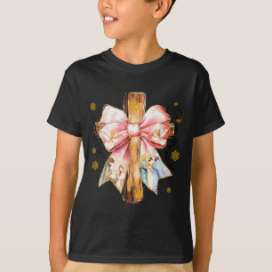 Kristet kors Jesus födelse Ängel Pil Jul T Shirt