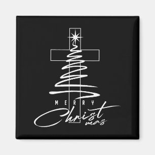 Kristet kors Jesus God Jul Xmas Träd Ho Magnet