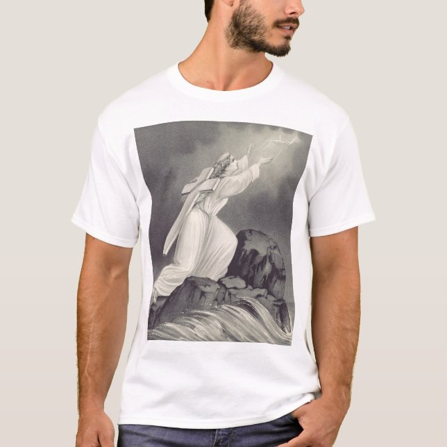 Kristet kors och krona symbol t shirt (Framsida)