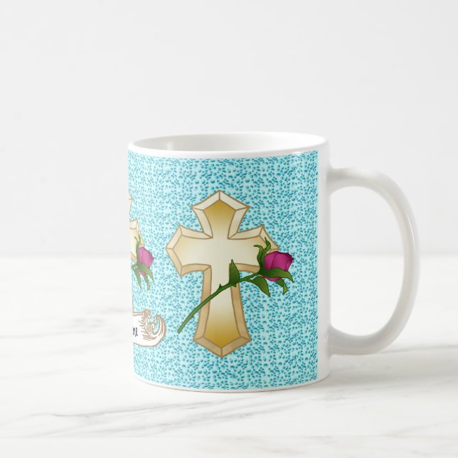 Kristet kors rose   kaffemugg (Höger)