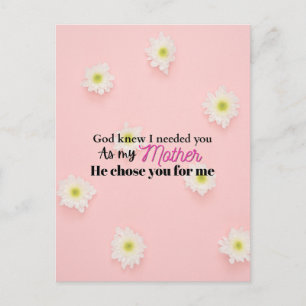 Kristet mors dag-present till mamma troende mamma vykort