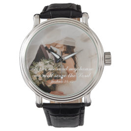Kristet Skrift Bröllopsfoto Armbandsur