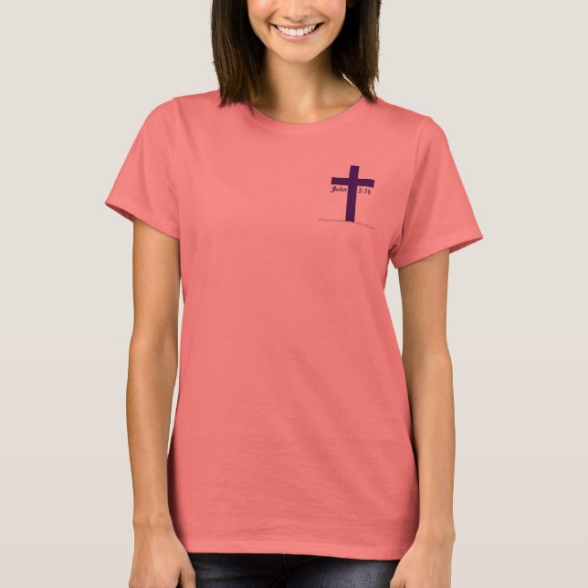 Kristet symbol Kors T-shirt (Framsida)