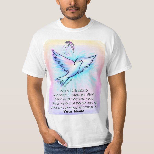 Kristet t-shirt för Prayer Works (Framsida)