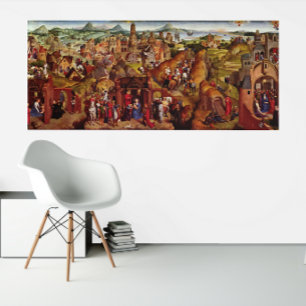 Kristi ankomst och triumf Hans Memling 1480 Poster