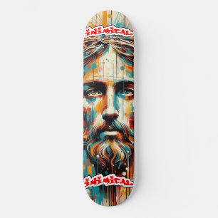 Kristi Ansikte Mini Skateboard Bräda 18,5 Cm