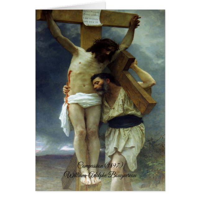 Kristi Bouguereau-kompassion Hälsningskort (Framsidan)