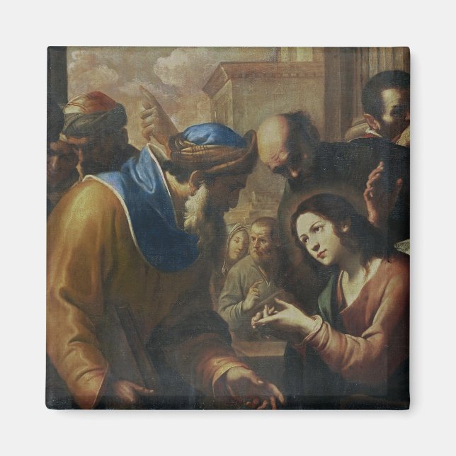 Kristi dispyt med Läkare, 1660-talet Magnet (Framsidan)