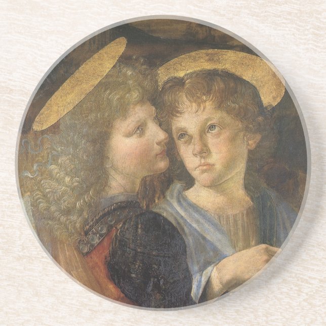 Kristi dop av Leonardo da Vinci Underlägg Sandsten (Framsidan)