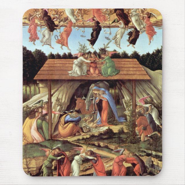 Kristi födelse av Botticelli, Julens födelse Musmatta (Framsidan)