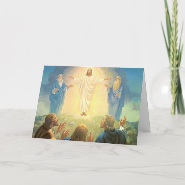 Kristi förklaring, gammal religiös konst kort (Framsida)