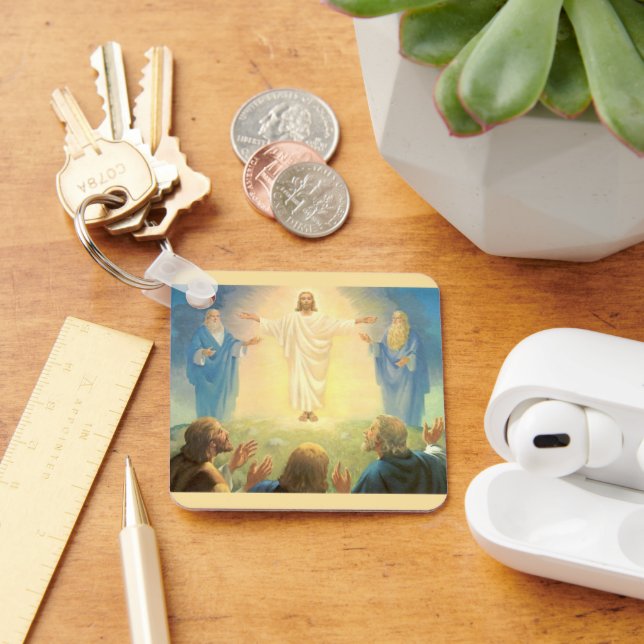 Kristi förklaring, gammal religiös konst nyckelring (Skrivbord)