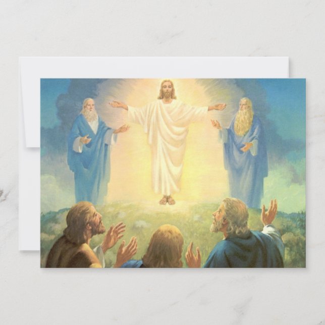 Kristi förklaring, Vintage Religion Inbjudningar (Framsida)