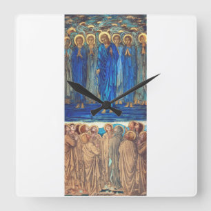Kristi himmelsfärd av Edward Burne Jones Fyrkantig Klocka