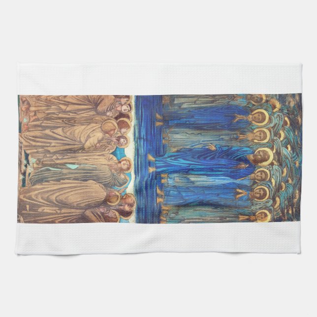 Kristi himmelsfärd av Edward Burne Jones Kökshandduk (Horisontell)