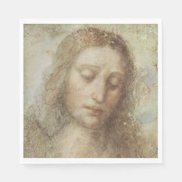Kristi huvud (kristendomen) (Leonardo da Vinci) Pappersservett