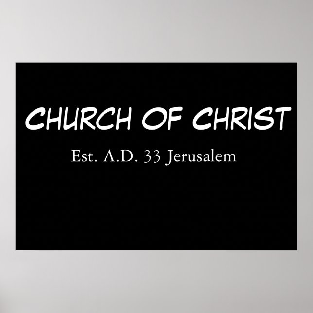 Kristi kyrka (Öst) Poster (Framsidan)