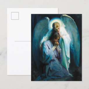 Kristi lidande i Getsemane av Frans Schwartz Inbjudan Vykort