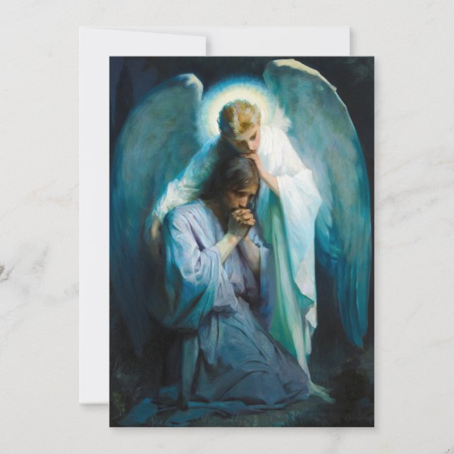 Kristi lidande i Getsemane av Frans Schwartz Inbjudningar (Framsida)