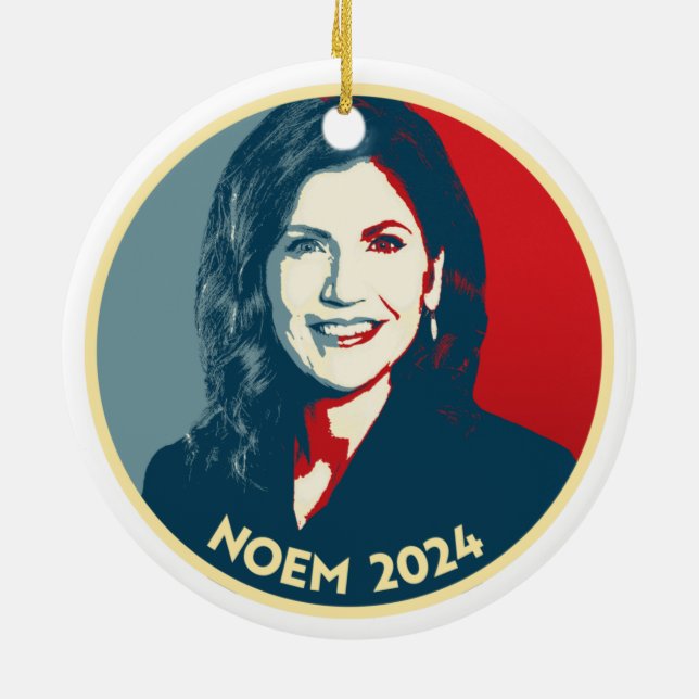 KRISTI NOEM 2024 JULGRANSPRYDNAD KERAMIK (Baksidan)