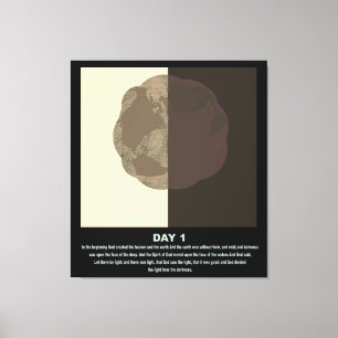 Kristian abstrakt minimum art-genesis day1 s1 canvastryck