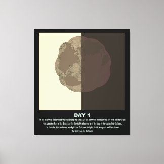 Kristian abstrakt minimum art-genesis day1 s1 canvastryck