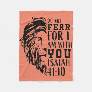 Kristian bible verse manar lejon religiös fruktan  fleecefilt