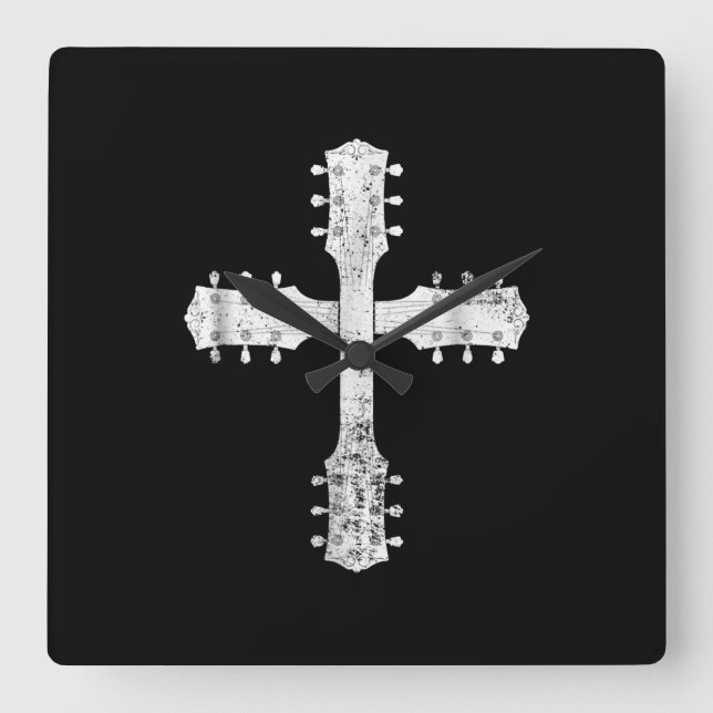 Kristian-gudteam guitar kor fyrkantig klocka (Framsida)